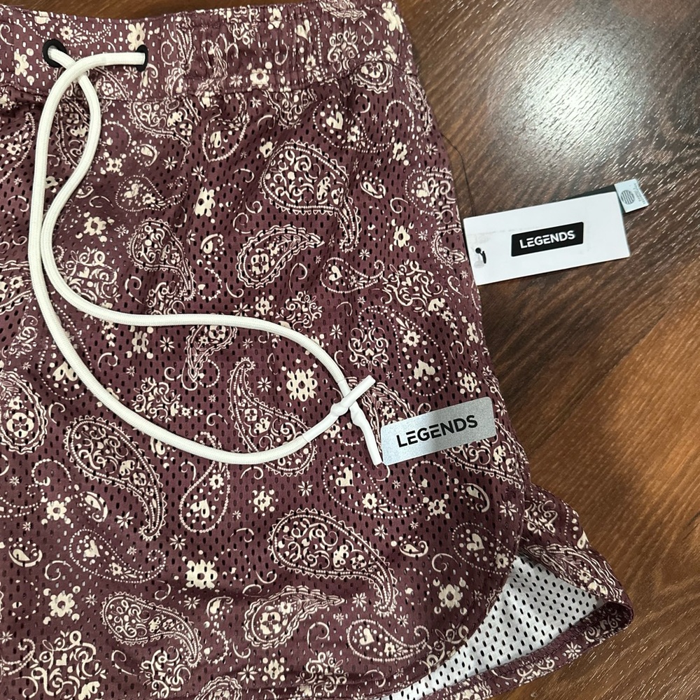 NEW LEGENDS LUKA MESH SHORT COLOR SOSTA PAISLEY Sz M NWT - Picture 10 of 12